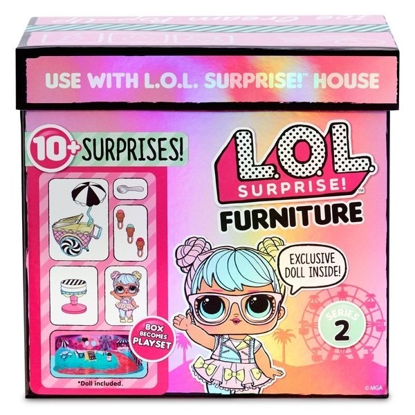 Web Sale - L.O.L. Surprise! Household Furniture Gelato Pop Fly along with Bon Bon - Two-for-One:£13