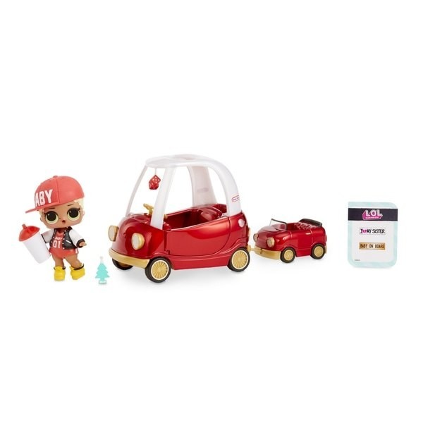 L.O.L Shock! Furniture Load Cozy Coupe with M.C. Festoon
