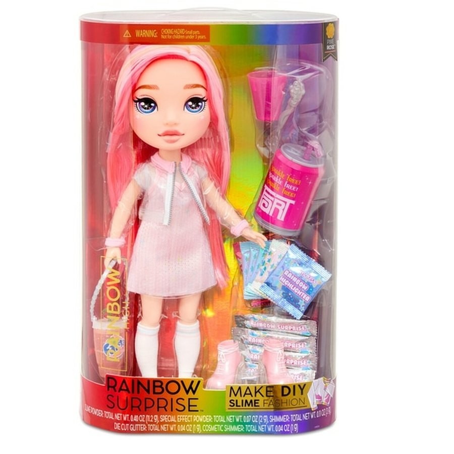 Cyber Monday Sale - Rainbow High Rainbow Unpleasant Surprise Sizable Bogie Rose Toy - Surprise Savings Saturday:£35