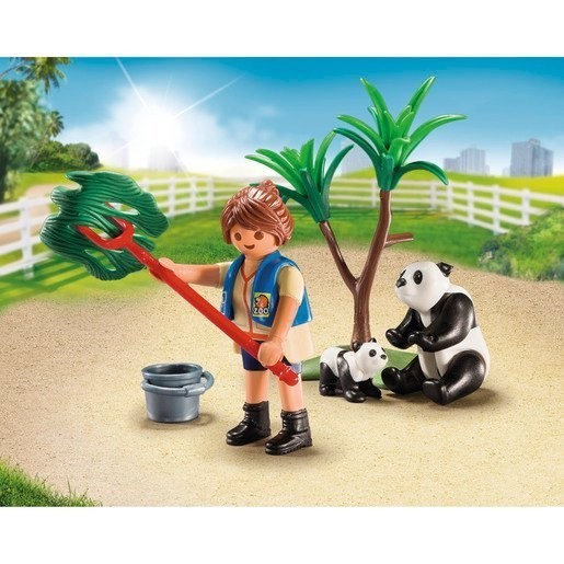 Playmobil 70105 Area Lifestyle Panda Caretaker Big Carry Situation Prepare