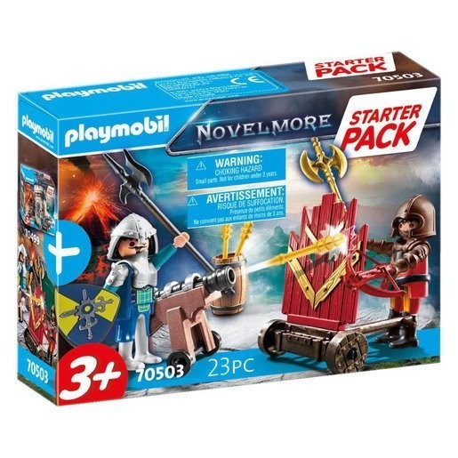 Discount - Playmobil 70503 Novelmore Knights' Battle Small Beginner Stuff Playset - Get-Together Gathering:£9[lab9275co]
