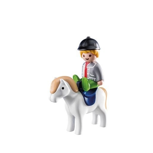 Playmobil 70410 1.2.3 Boy along with Horse Figures