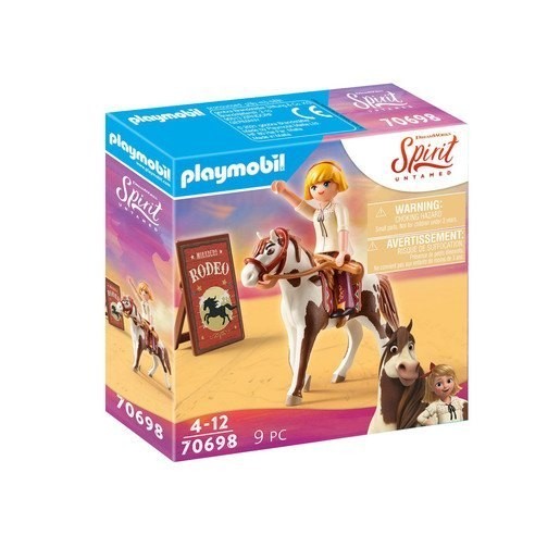 Halloween Sale - Playmobil 70698 DreamWorks Spirit Untamed Rodeo Abigail Playset - Virtual Value-Packed Variety Show:£9