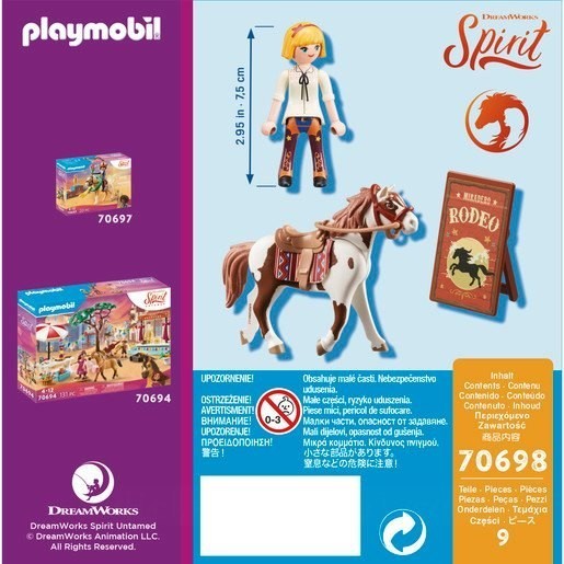 Mother's Day Sale - Playmobil 70698 DreamWorks Feeling Untamed Rodeo Abigail Playset - End-of-Year Extravaganza:£9[alb9278co]