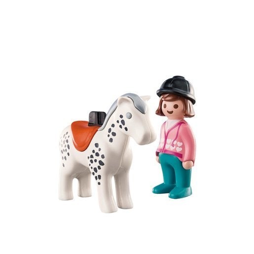 Playmobil 70404 1.2.3 Rider along with Steed Numbers
