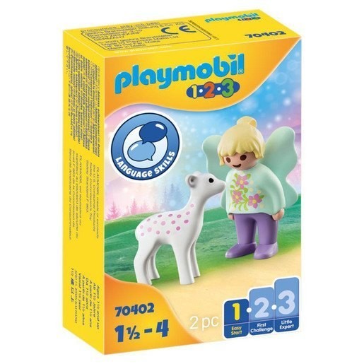 Playmobil 70402 1.2.3 Fairy Pal with Fawn Amounts