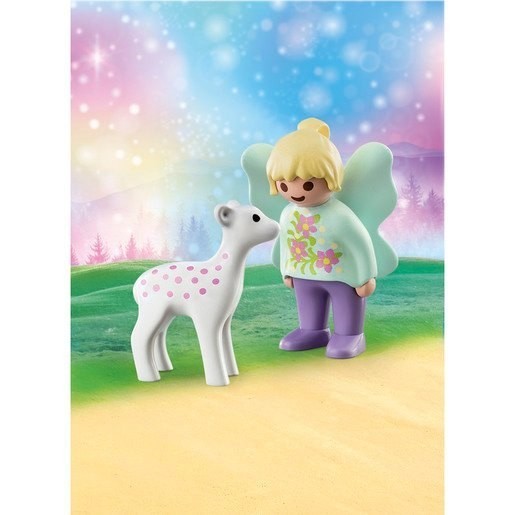 Playmobil 70402 1.2.3 Fairy Pal along with Fawn Figures