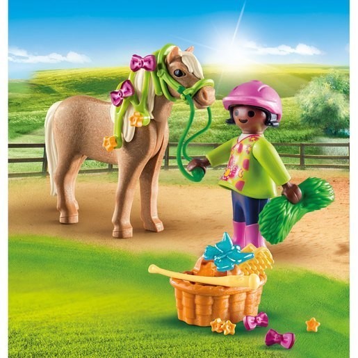 End of Season Sale - Playmobil 70060 Unique And Also Woman along with Pony - Value-Packed Variety Show:£5