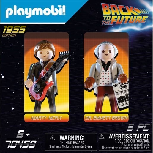50% Off - Playmobil 70459 Back to the Future Marty and also Doc - Off:£7