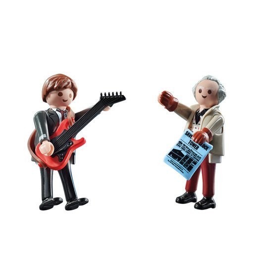 Playmobil 70459 Back to the Future Marty and also Doc