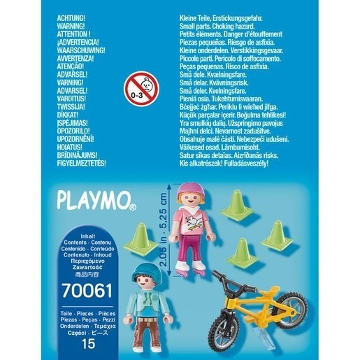 Playmobil 70061 Exclusive Plus Youngsters along with Bike & Skates