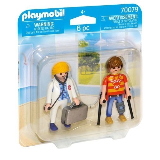 Playmobil 70079 Medical Professional and also Client Duo Stuff