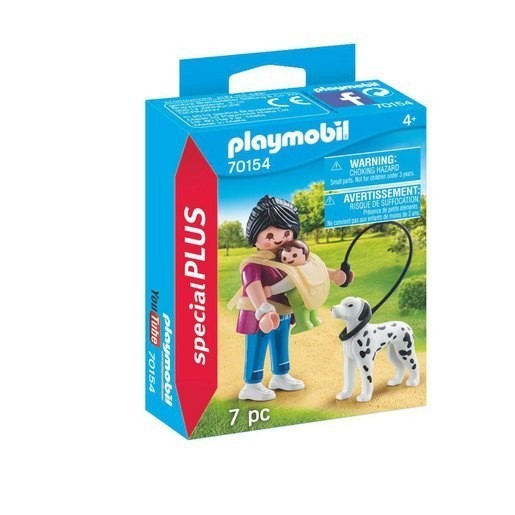 Playmobil 70154 Exclusive Additionally Mother with Little One and also Pet dog