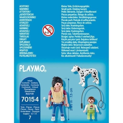 May Flowers Sale - Playmobil 70154 Exclusive Additionally Mother with Little One and also Pet dog - Spring Sale Spree-Tacular:£5[chb9294ar]