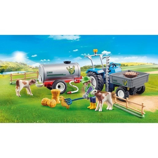 Click and Collect Sale - Playmobil 70367 Country Packing Tractor with Water Storage Tank - Savings:£20[cab9302jo]