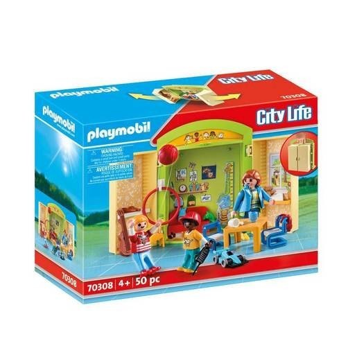 Markdown - Playmobil 70308 Area Everyday Life Pre-school Play Package - Unbelievable:£20