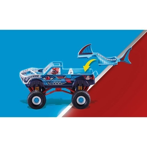 Two for One Sale - Playmobil 70550 Feat Series Shark Beast Truck - Give-Away Jubilee:£34