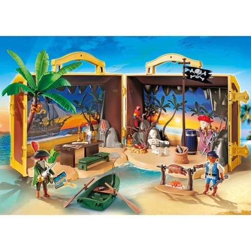 Last-Minute Gift Sale - Playmobil 70150 Bring Pirates Jewel Island - Weekend:£36