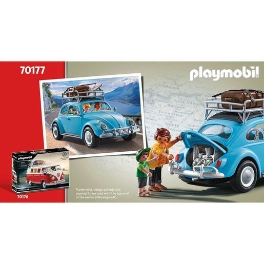 Early Bird Sale - Playmobil 70177 Volkswagen Beetle Cars And Truck Playset - Fourth of July Fire Sale:£33[sab9309nt]