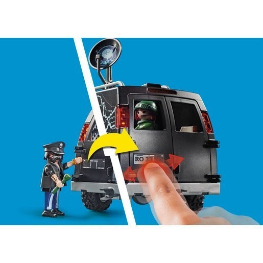 Playmobil 70575 Area Activity Authorities Helicopter Interest with Runaway Vehicle