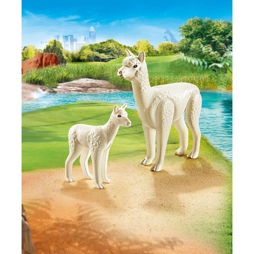 Playmobil 70350 Household Exciting Alpaca with Little One