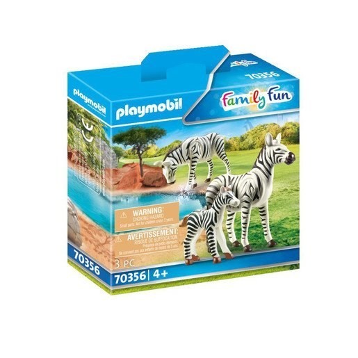 Playmobil 70356 Family Members Fun Zebras with Foal