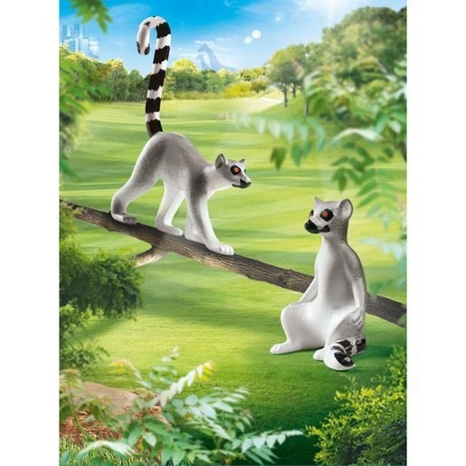Black Friday Weekend Sale - Playmobil 70355 Family Enjoyable Lemurs - Cash Cow:£7[lab9319ma]