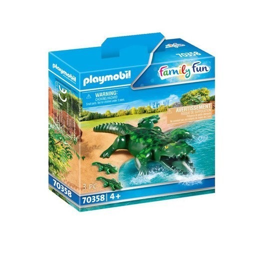 Playmobil 70358 Household Exciting Alligator along with Infants