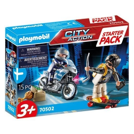 Playmobil 70502 Area Activity Police Chase Small Starter Load Playset