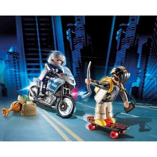 Playmobil 70502 City Action Police Chase Small Starter Stuff Playset