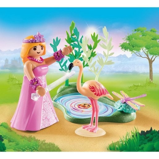 Playmobil 70247 Exclusive And Also Princess Or Queen at the Garden Pond Playset