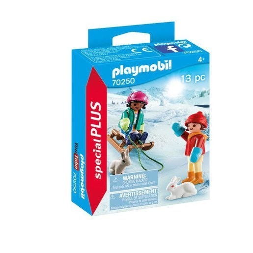 All Sales Final - Playmobil 70250 Unique Additionally Children with Sleigh Numbers - Thanksgiving Throwdown:£5
