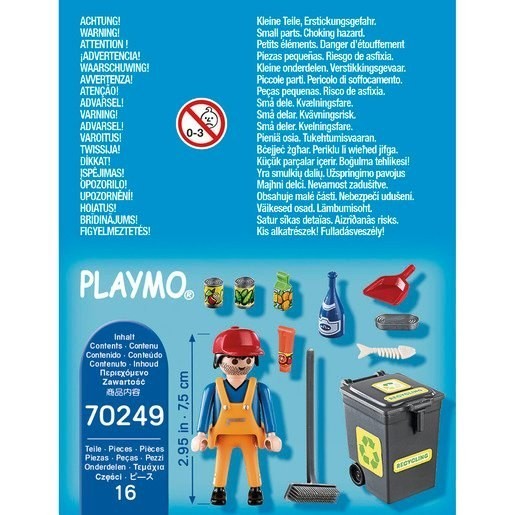 Playmobil 70249 Exclusive Additionally Road Cleaning Service Playset