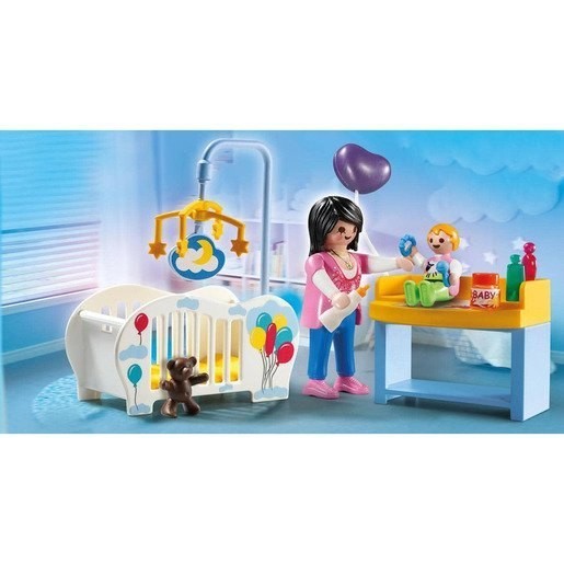 Playmobil 70531 Urban Area Lifestyle Baby Room Small Carry Instance Playset
