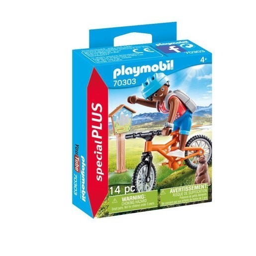Free Shipping - Playmobil 70303 Special Plus Hill Bicycle Rider Playset - Super Sale Sunday:£5