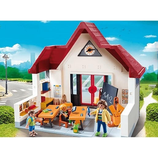 Closeout Sale - Playmobil 6865 Metropolitan Area Lifestyle University Residence with Moveable Clock Palms - Reduced-Price Powwow:£33