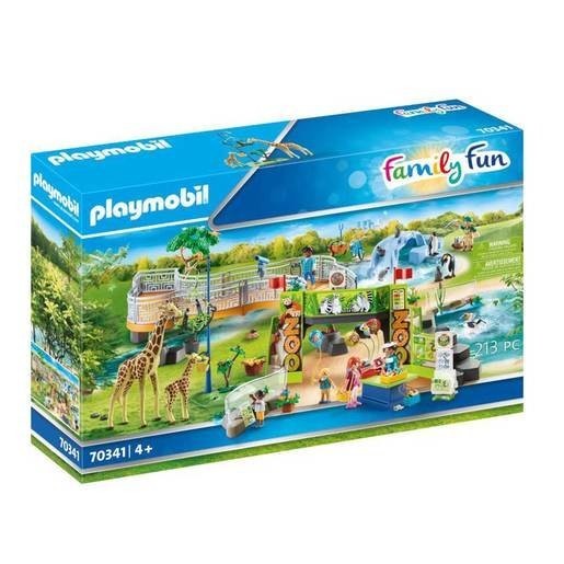 Discount Bonanza - Playmobil 70341 Household Exciting Large Zoo - Closeout:£46[chb9341ar]
