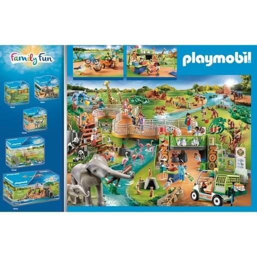 Half-Price - Playmobil 70341 Family Members Exciting Large Zoo - Back-to-School Bonanza:£47[jcb9341ba]