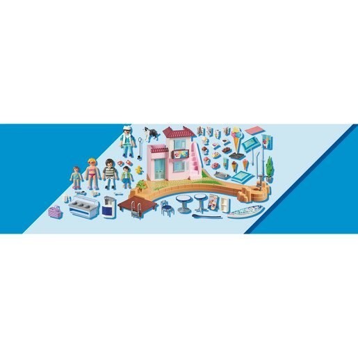 Lowest Price Guaranteed - Playmobil 70279 Family Members Exciting Waterside Frozen Yogurt Outlet Playset - Valentine's Day Value-Packed Variety Show:£33[cob9344li]