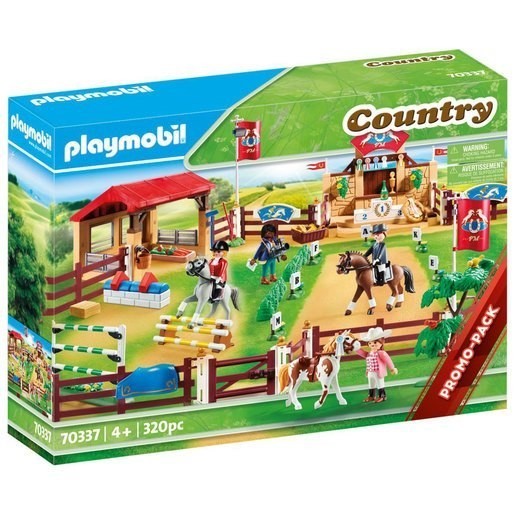 Bonus Offer - Playmobil 70337 Country Farm Equine Riding Field - Extravaganza:£48