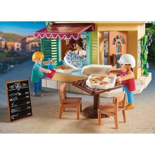 Limited Time Offer - Playmobil 70336 Metropolitan Area Life Pizzeria Stuff Playset - Summer Savings Shindig:£32