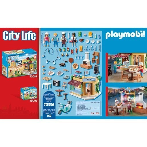 Playmobil 70336 City Lifestyle Restaurant Stuff Playset
