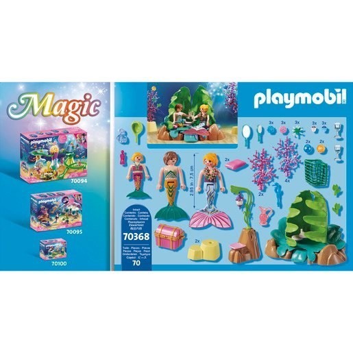 Black Friday Sale - Playmobil 70368 Miracle Coral Reefs Mermaid Bar - Virtual Value-Packed Variety Show:£19[neb9347ca]