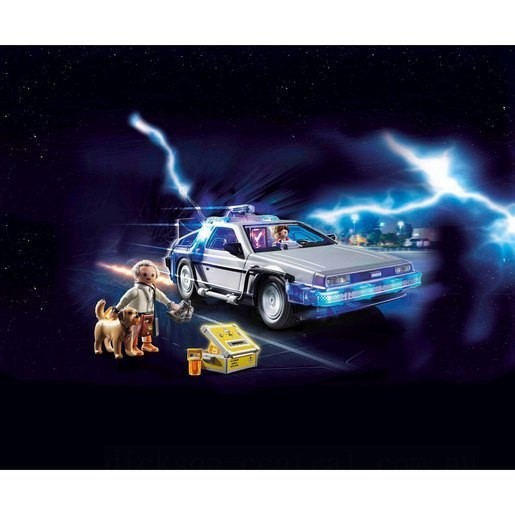 Click Here to Save - Playmobil 70317 Back to the Future DeLorean - Get-Together Gathering:£41