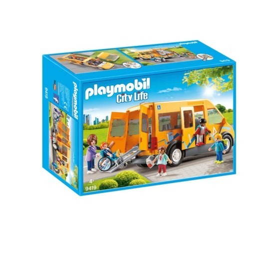 Playmobil 9419 Metropolitan Area Life Institution Vehicle along with Folding Ramp