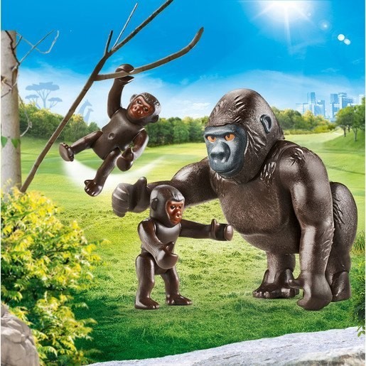 Clearance - Playmobil 70360 Household Fun Gorilla along with Little Ones - Thanksgiving Throwdown:£9[neb9365ca]