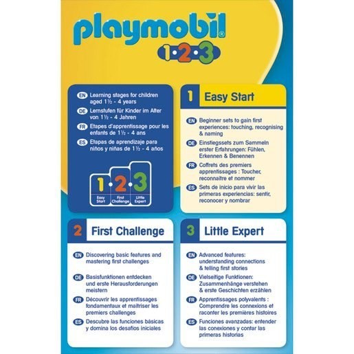 Playmobil 70407 1.2.3 Vet along with Pet Dog Numbers