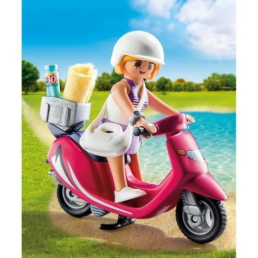 Playmobil 9084 Unique Additionally Figure - Beachgoer and also Personal mobility scooter