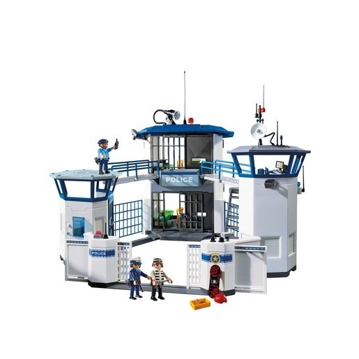 Playmobil 6919 City Action Police Base along with Penitentiary
