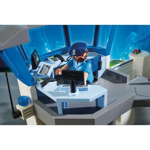 Price Crash - Playmobil 6919 Area Action Police Main Office along with Prison - Internet Inventory Blowout:£59[jcb9368ba]